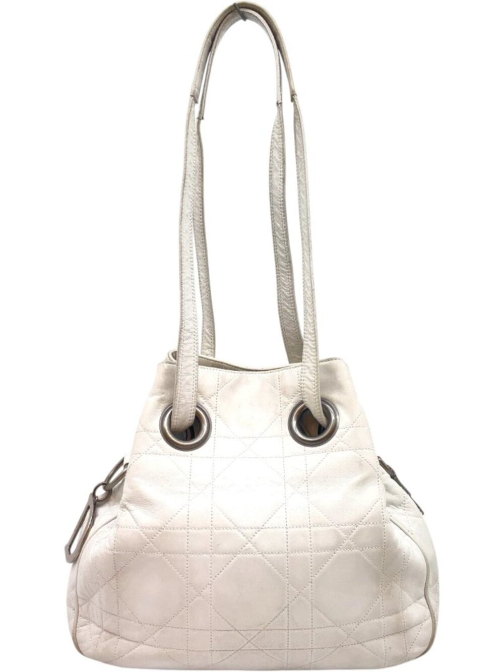 463251CR (L3) Christian Dior Shoulder Bag White Leather